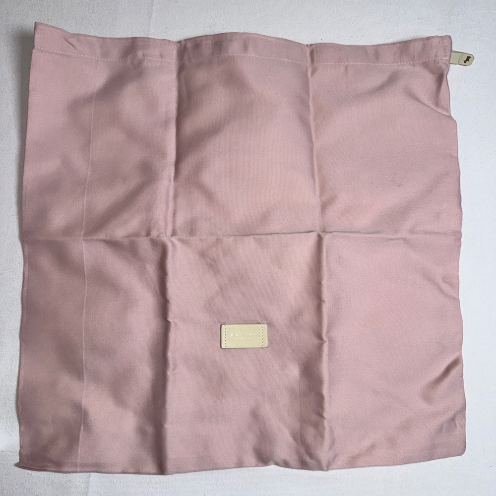 Radley London Pink Handbag Dust Bag  Only Drawstring Storage Cover Large 19x18